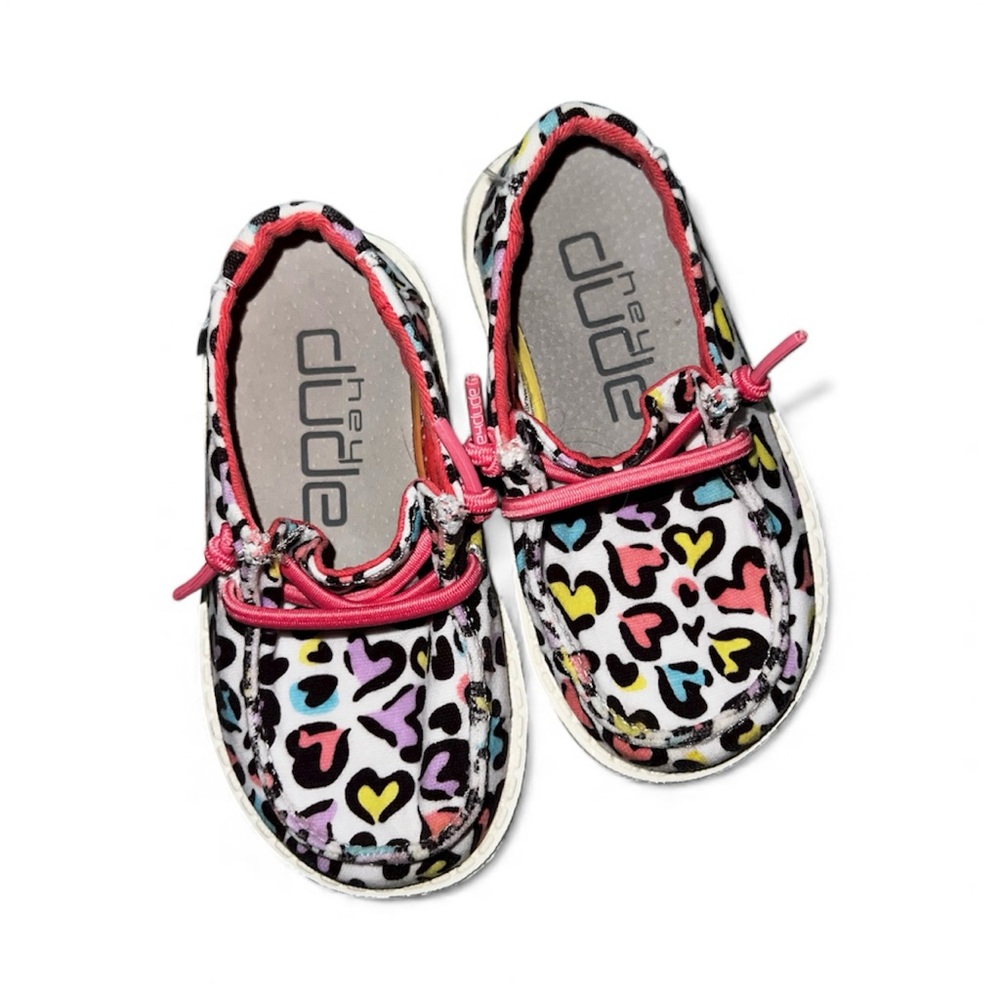 Hey Dude Kids Sandals with Colorful Heart Pattern